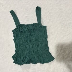 Universal Thread Green Smocked Top
